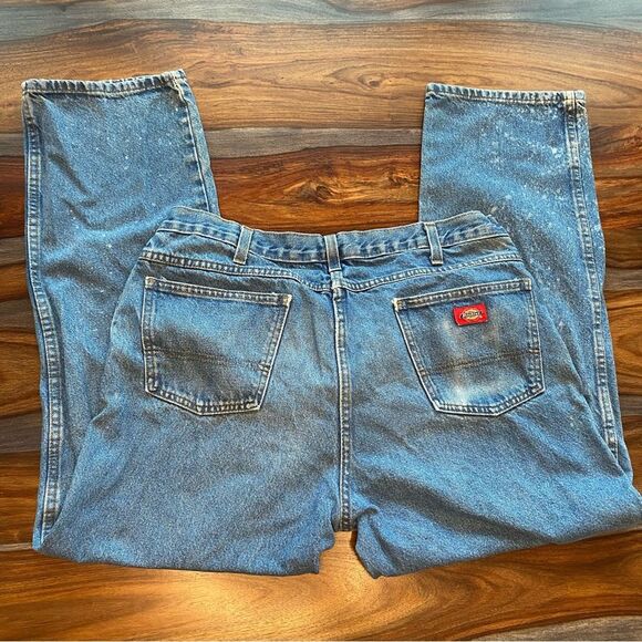 Dickies Work Jeans 38 x 30 Men’s Distressed Character Splatter Faded - Picture 16 of 16